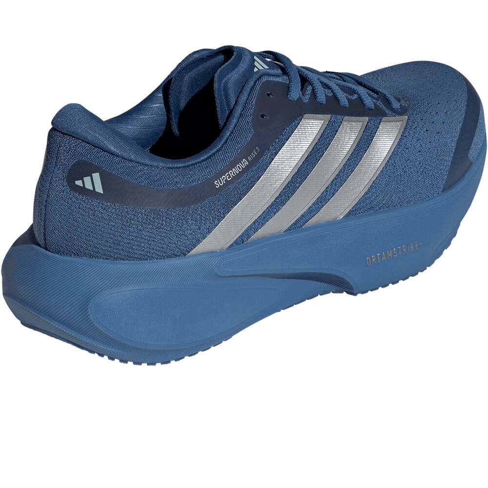 adidas zapatilla running hombre SUPERNOVA RISE 3 AZUL vista trasera