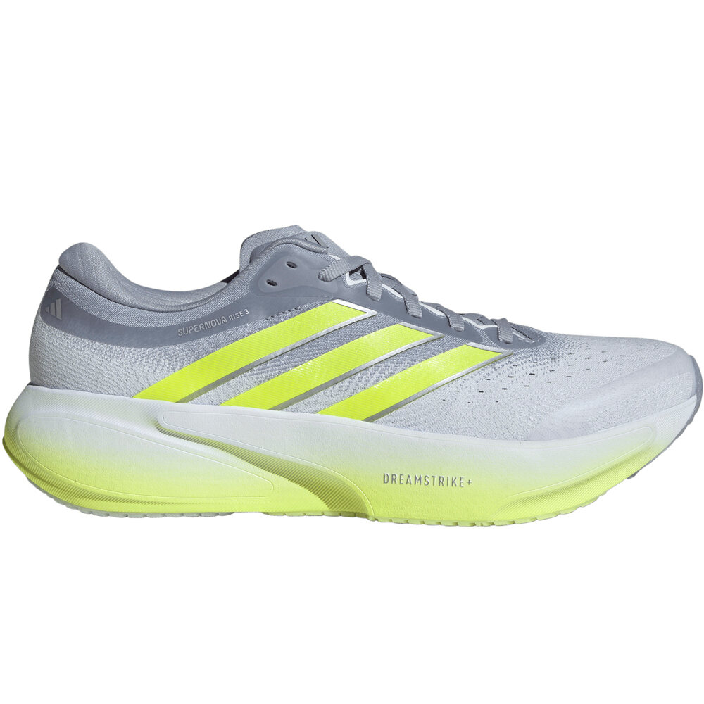 adidas zapatilla running hombre SUPERNOVA RISE 3 GRIS lateral exterior