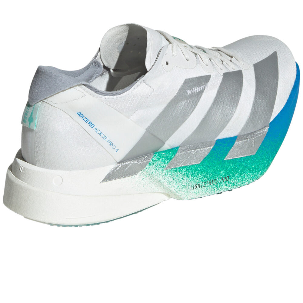 adidas zapatilla running mujer ADIZERO ADIOS PRO 4 BLANCO vista trasera