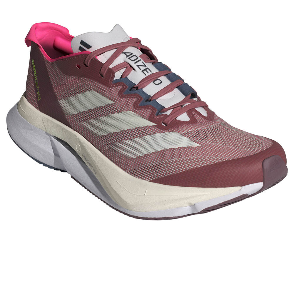 adidas zapatilla running mujer ADIZERO BOSTON 12 ROJO lateral interior