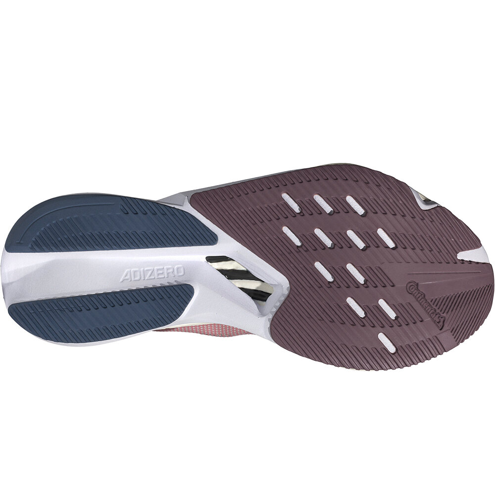 adidas zapatilla running mujer ADIZERO BOSTON 12 ROJO vista superior