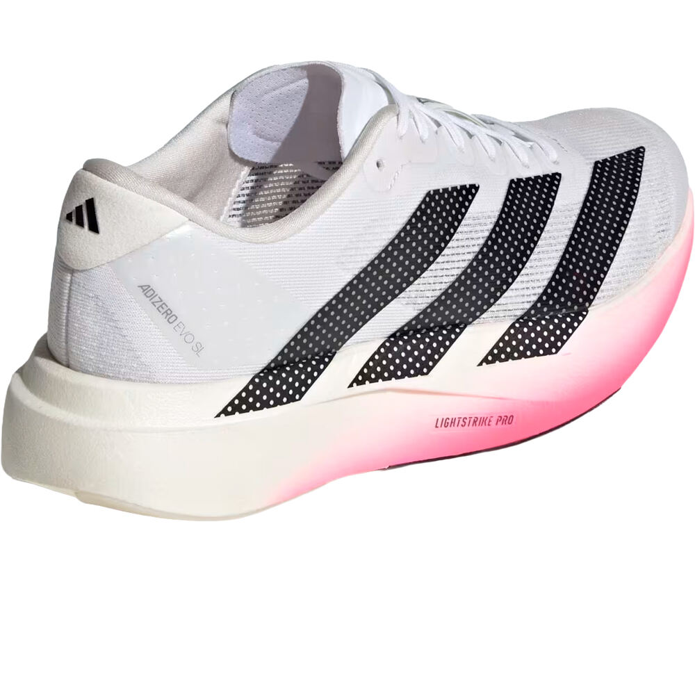 adidas zapatilla running mujer adizero Evo SL W BLANCO vista trasera
