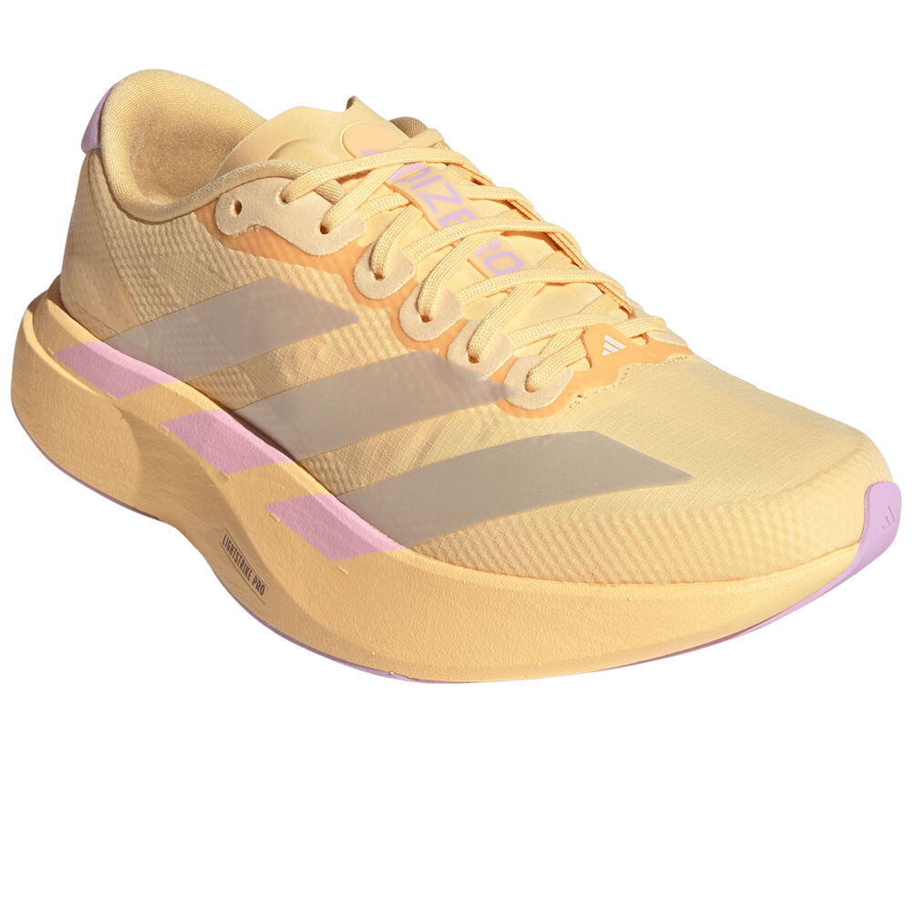 adidas zapatilla running mujer ADIZERO EVO SL WOVEN NARANJA lateral interior