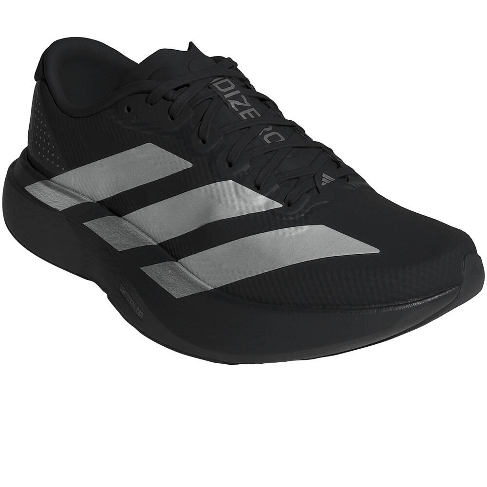 adidas zapatilla running mujer ADIZERO EVO SL WOVEN NEGRO lateral interior