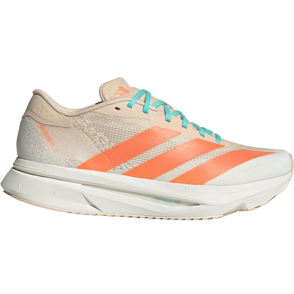 adidas zapatilla running mujer ADIZERO SL2 NARANJA lateral exterior