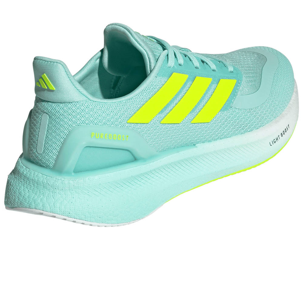 adidas zapatilla running mujer PUREBOOST 5 VERDE vista trasera