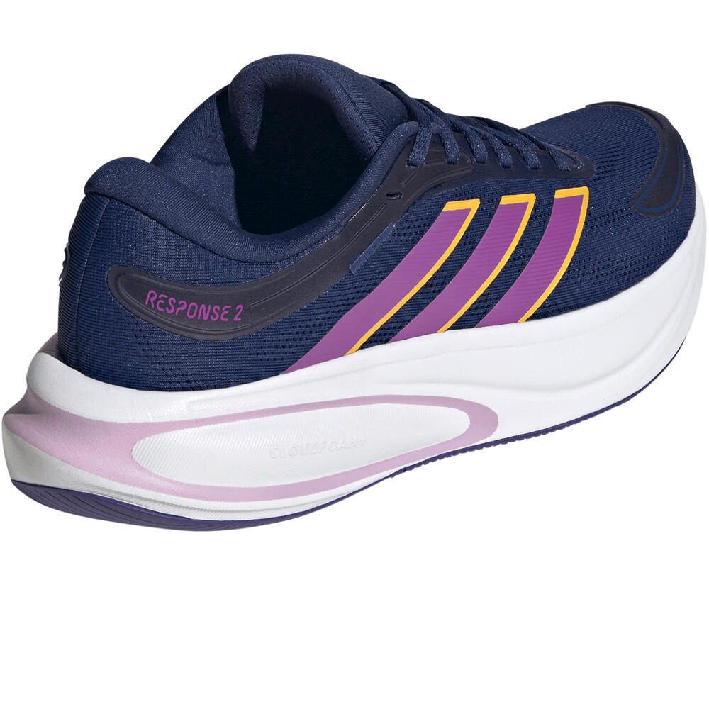 adidas zapatilla running mujer RESPONSE 2 AZUL vista trasera