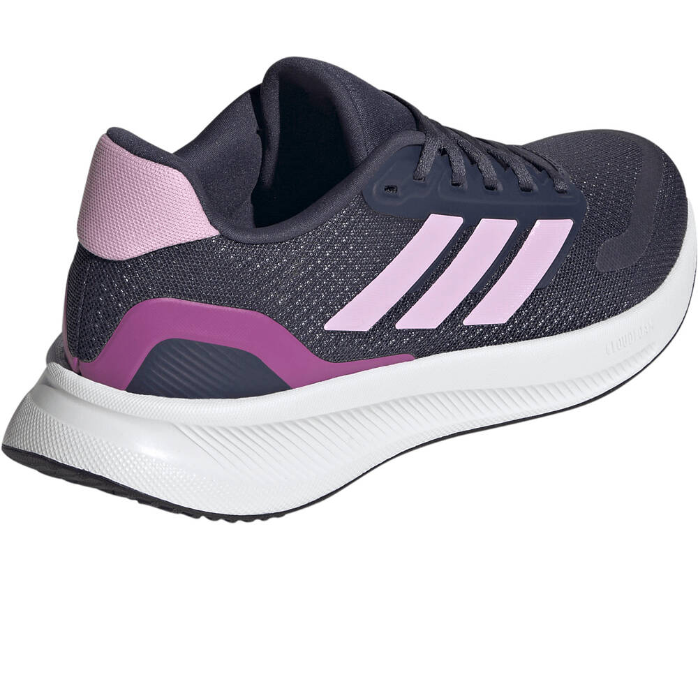 adidas zapatilla running mujer RUNFALCON 5 AZUL vista trasera