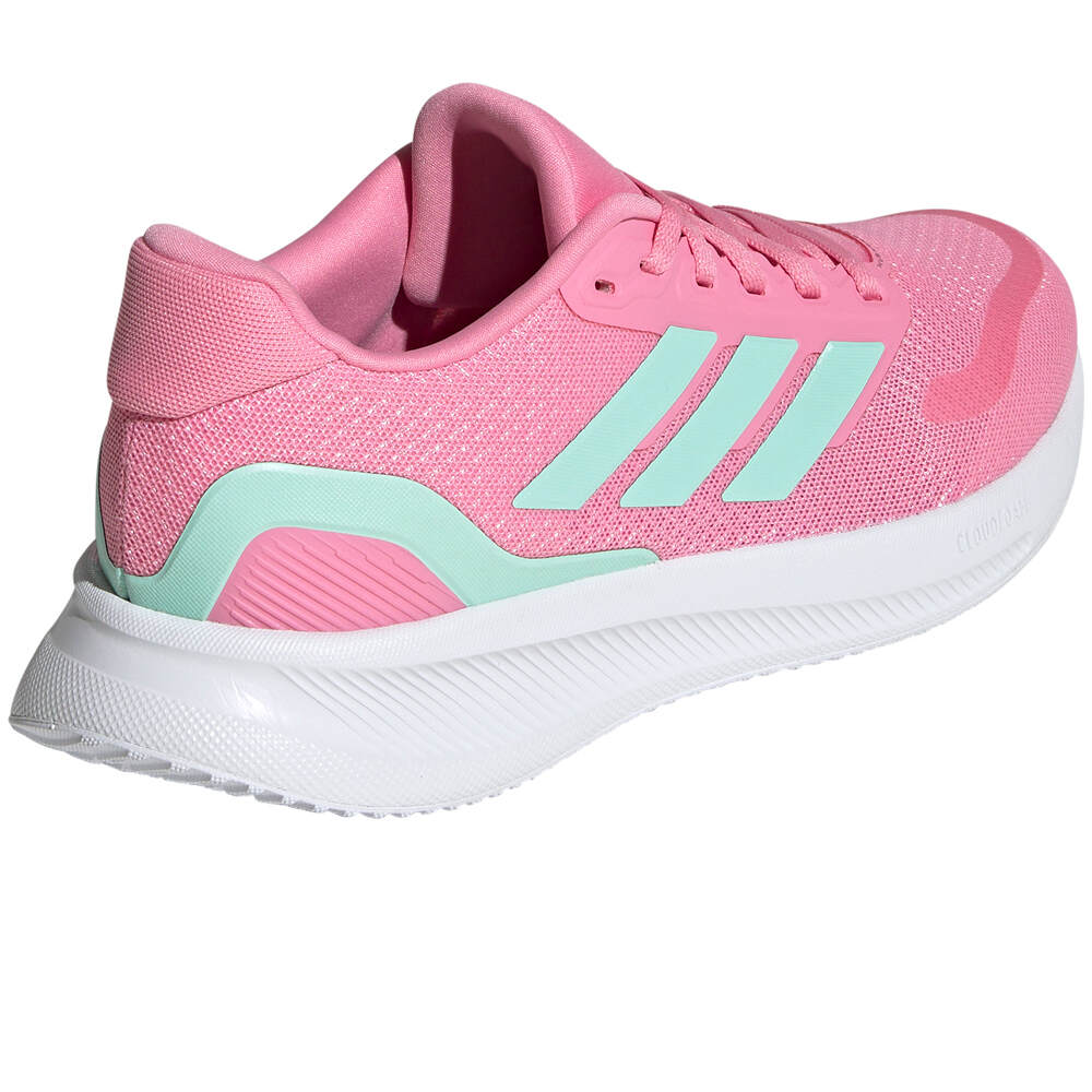 adidas zapatilla running mujer RUNFALCON 5 ROSA vista trasera