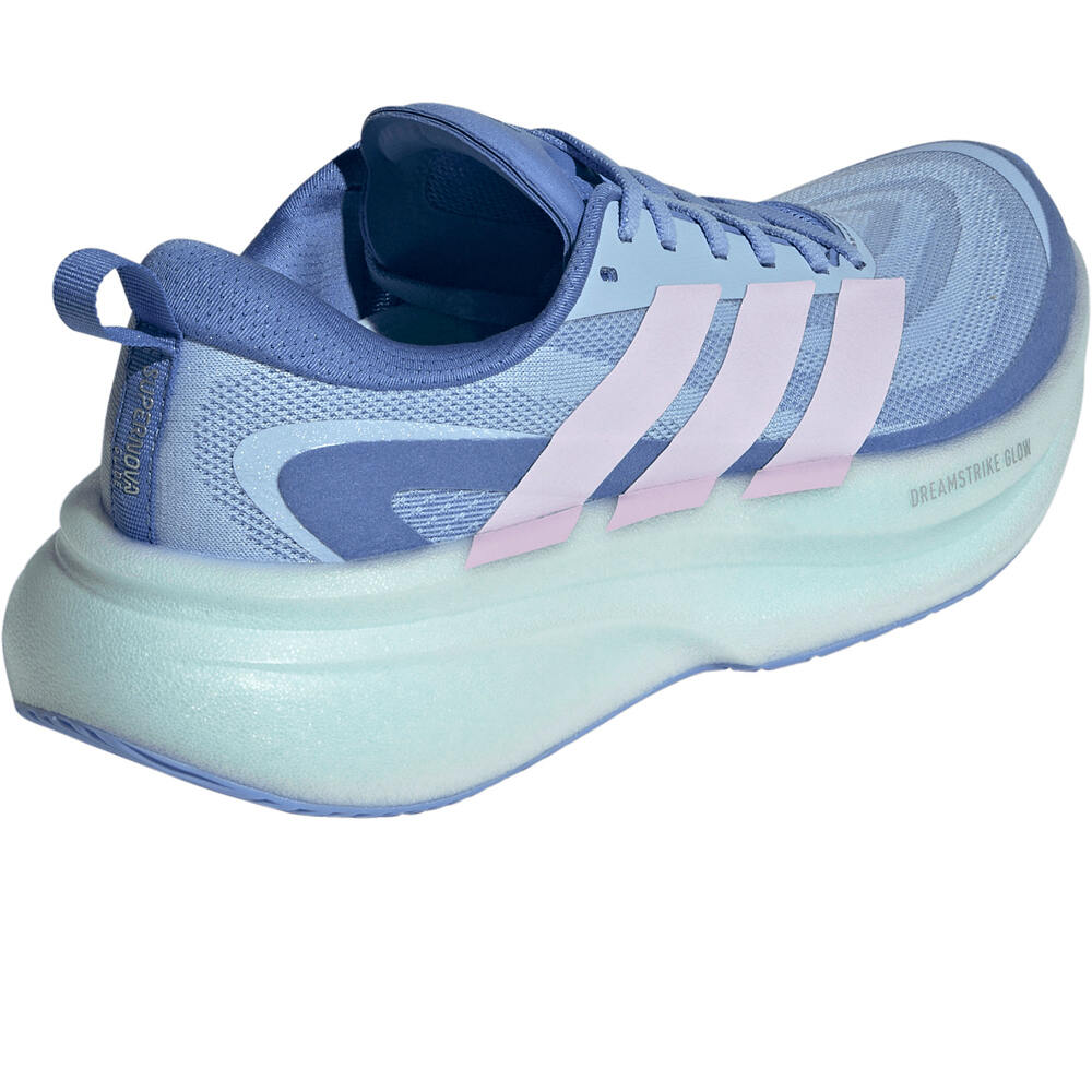 adidas zapatilla running mujer SUPERNOVA GLIDE AZUL vista trasera
