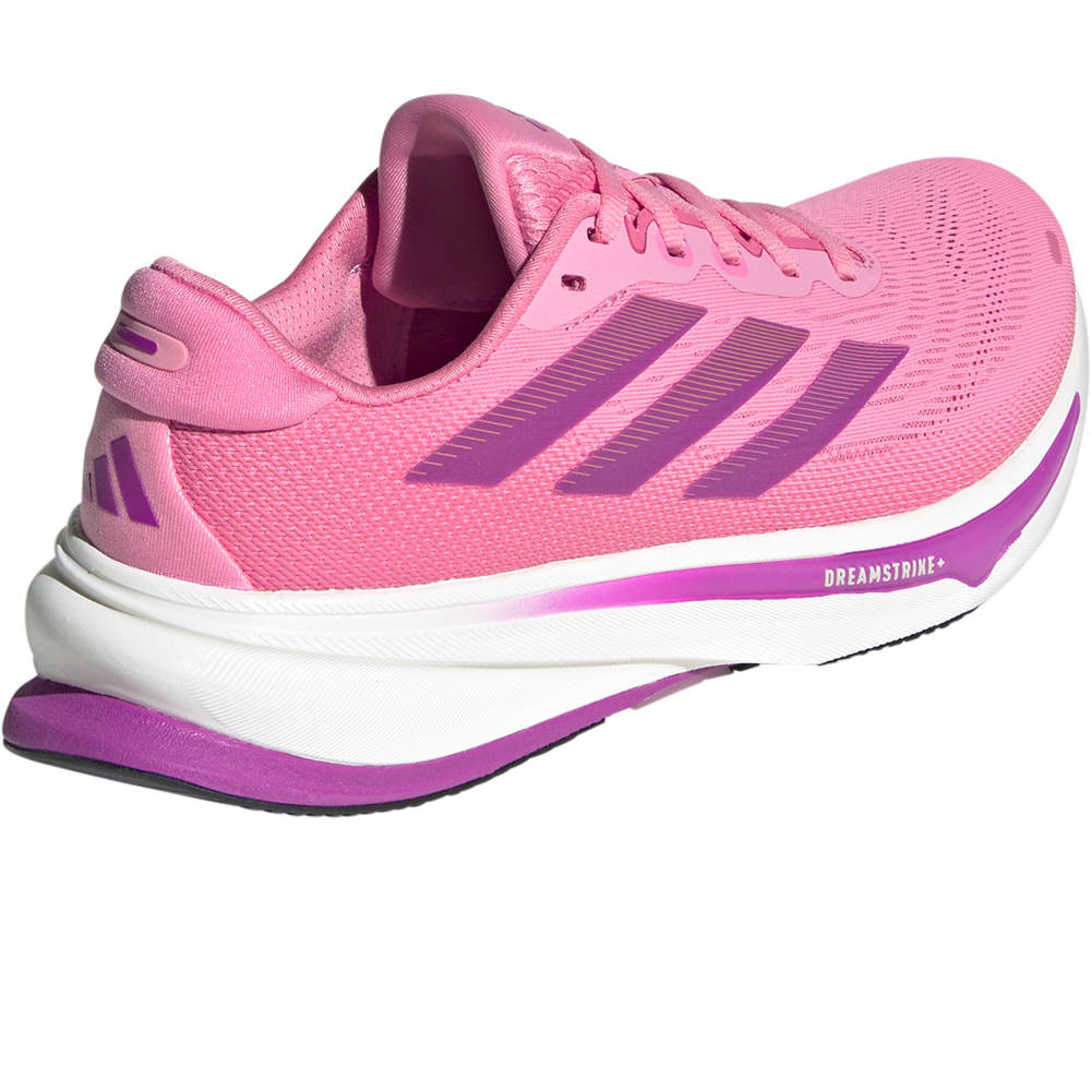 adidas zapatilla running mujer SUPERNOVA RISE 2 ROSA vista trasera