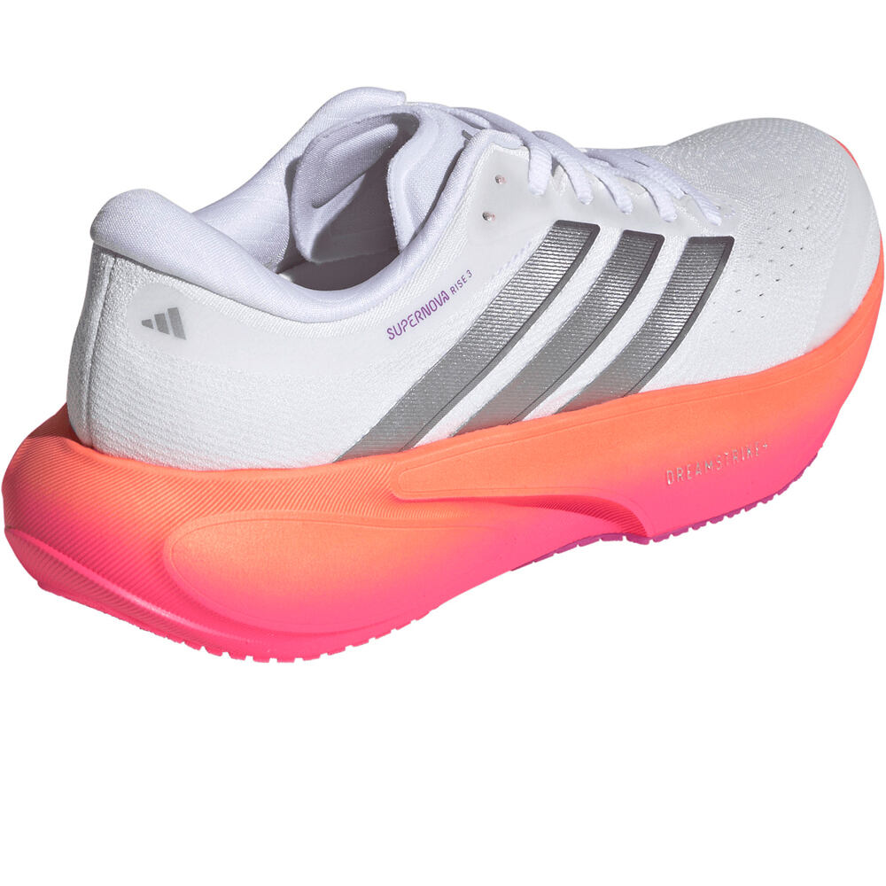 adidas zapatilla running mujer SUPERNOVA RISE 3 BLANCO vista trasera