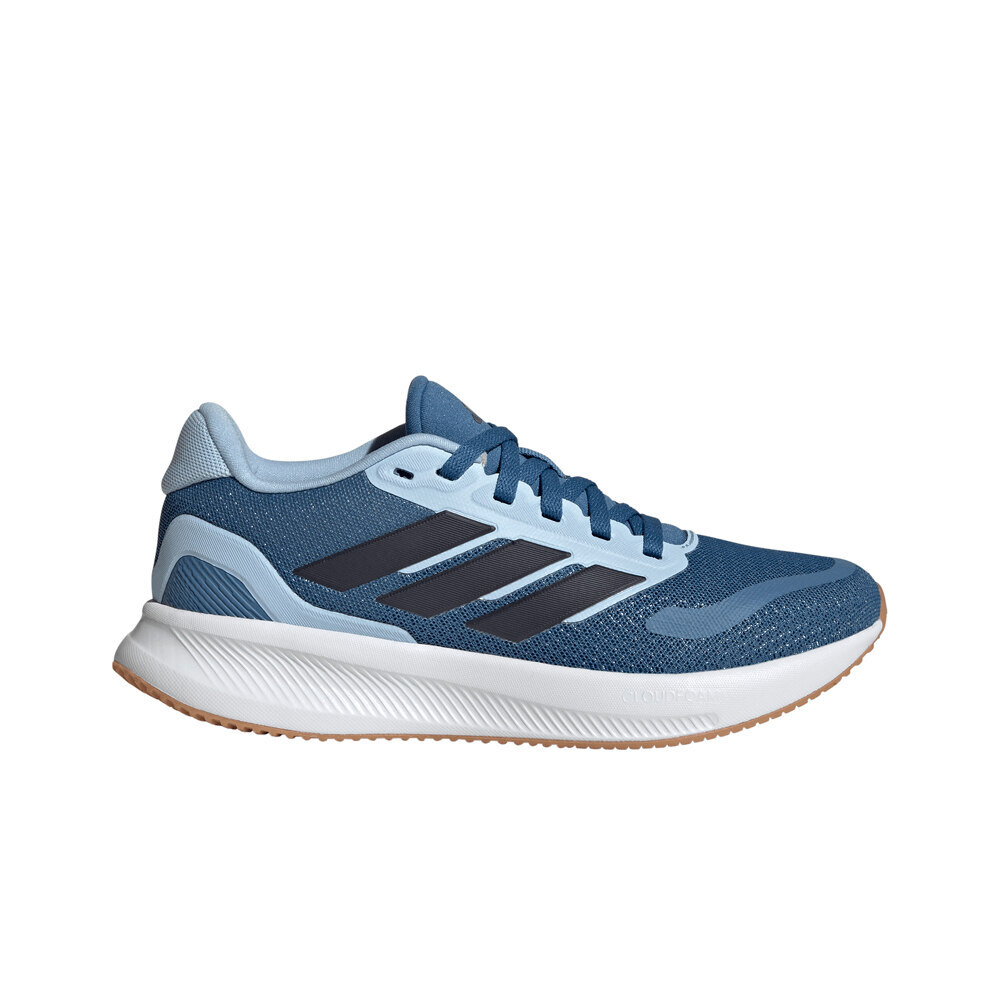 adidas zapatilla running niño RUNFALCON 5 AZUL vista frontal