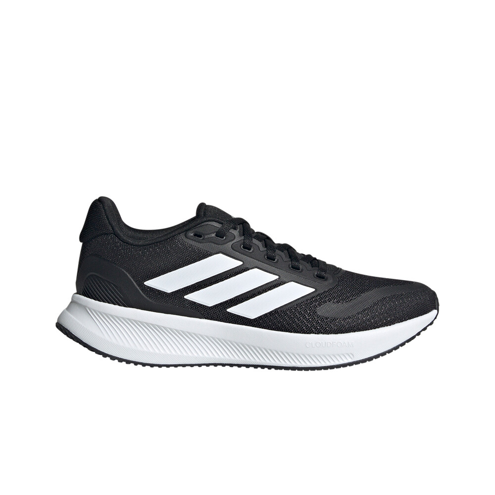 adidas zapatilla running niño RUNFALCON 5 NEGRO vista frontal
