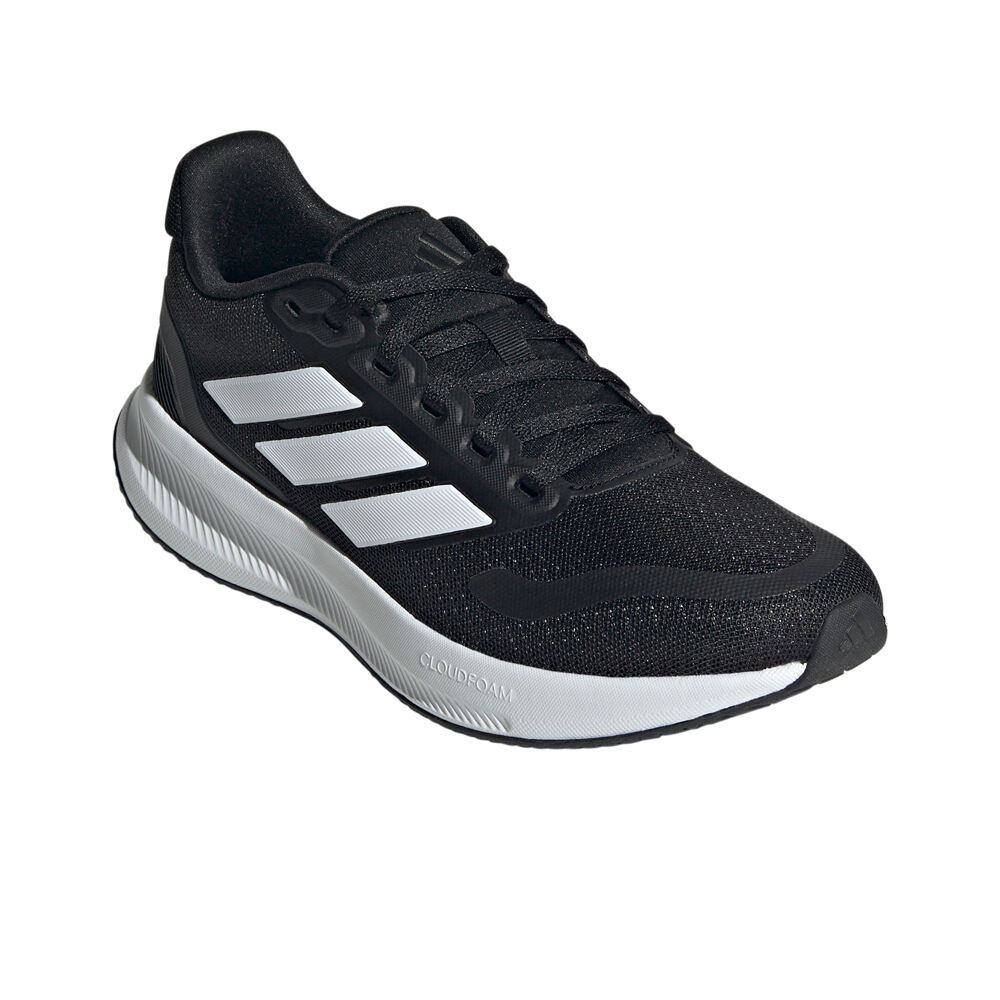 adidas zapatilla running niño RUNFALCON 5 NEGRO vista trasera