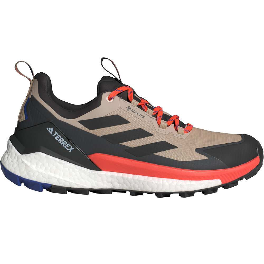 adidas zapatilla trekking hombre TERREX FREE HIKER 2 LOW GORE-TEX MARRON lateral exterior
