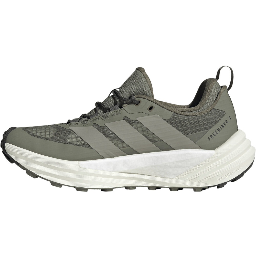 adidas zapatilla trekking hombre TERREX FREE HIKER 3 LOW VERDE puntera