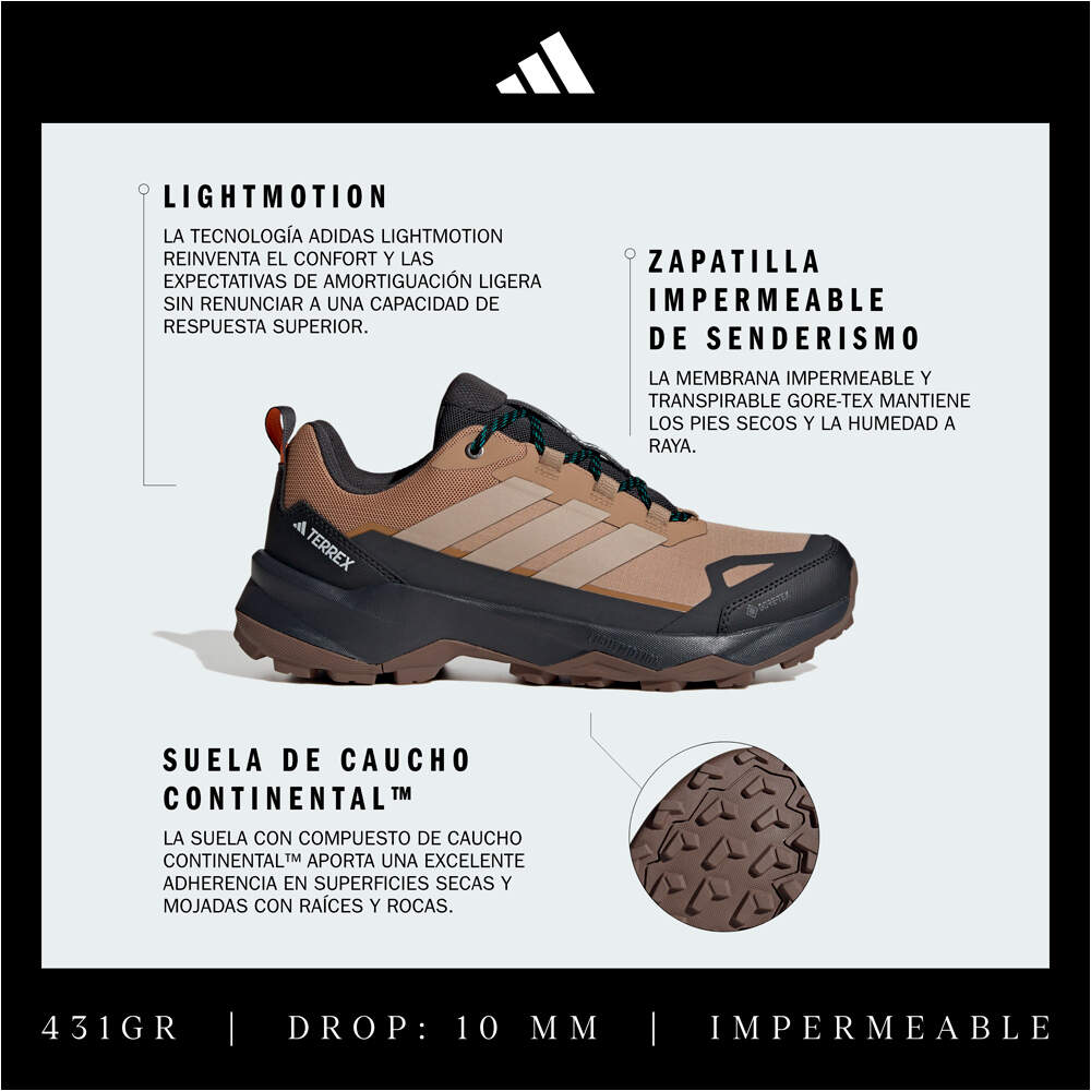 adidas zapatilla trekking hombre TERREX SKYCHASER AX5 GORE-TEX MARRON 06