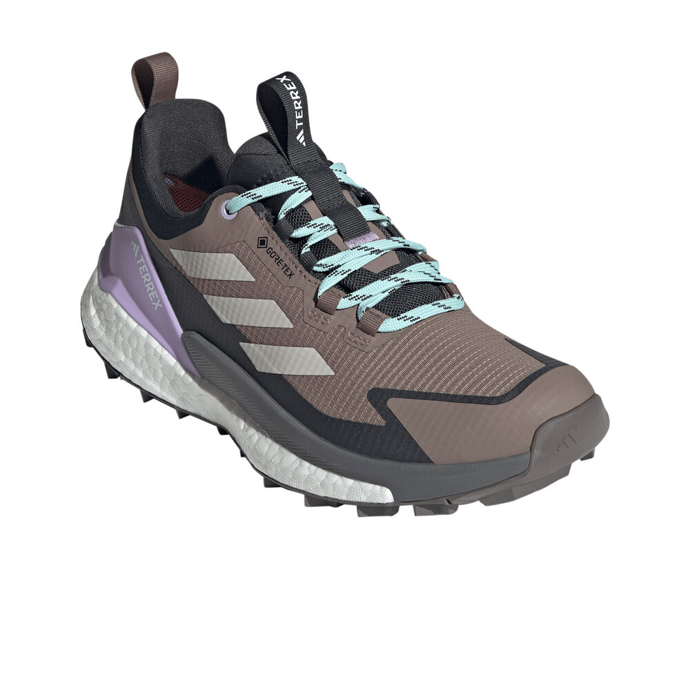 adidas zapatilla trekking mujer TERREX FREE HIKER 2 LOW GORE-TEX MARRON lateral interior