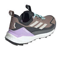 adidas zapatilla trekking mujer TERREX FREE HIKER 2 LOW GORE-TEX MARRON vista trasera