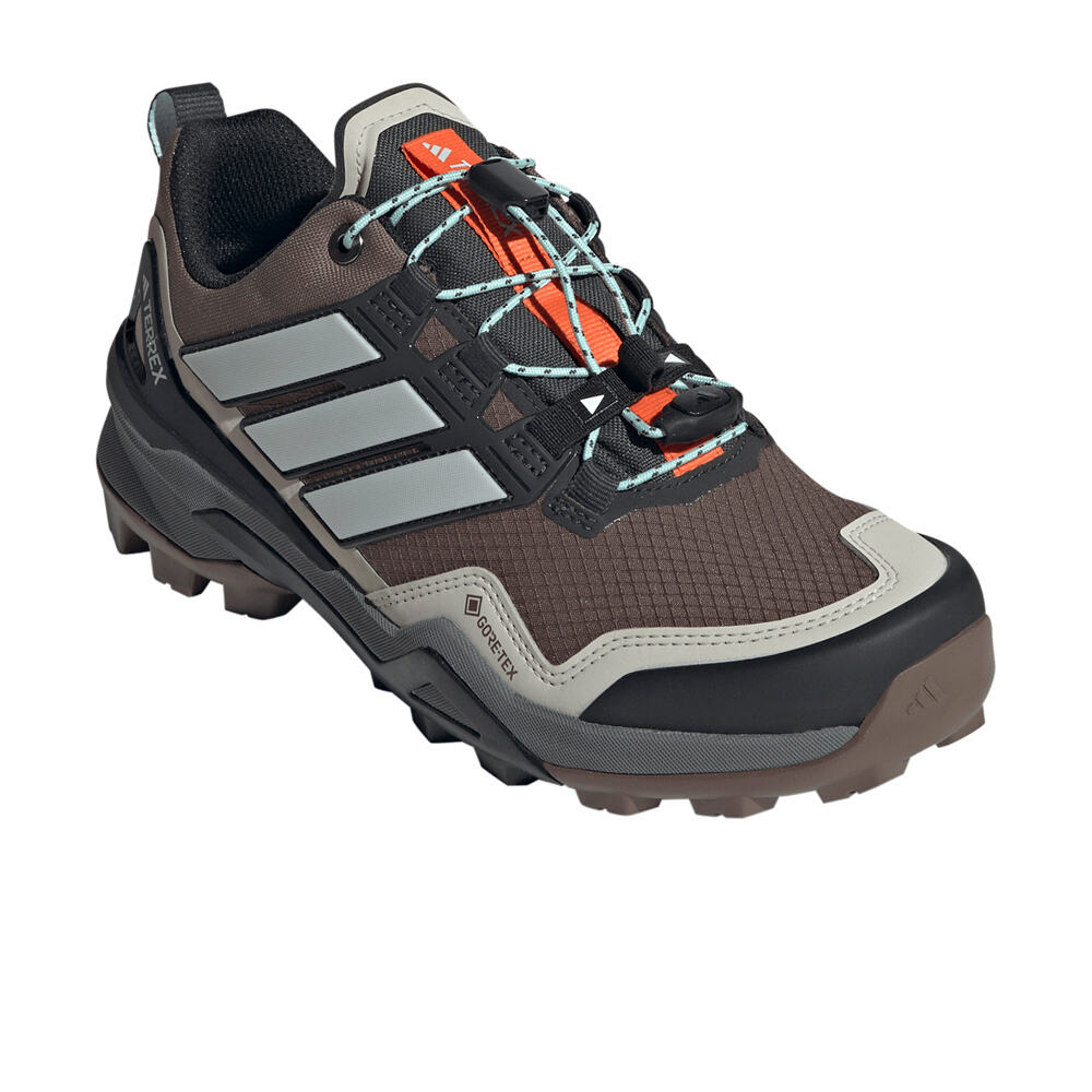 adidas zapatilla trekking mujer TERREX SKYCHASER GORE-TEX GRIS lateral interior