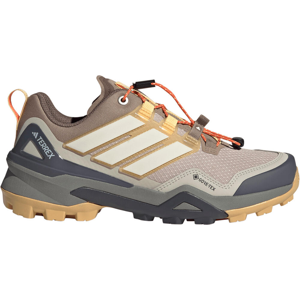 adidas zapatilla trekking mujer TERREX SKYCHASER GORE-TEX MARRON lateral exterior