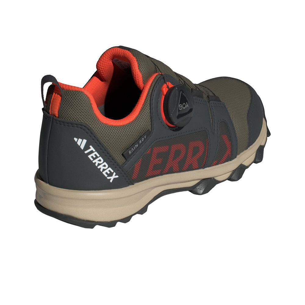 adidas zapatilla trekking niño TERREX AGRAVIC BOA R.RDY VERDE vista trasera
