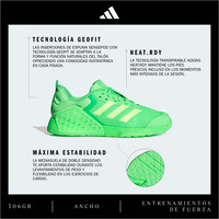 adidas zapatillas fitness mujer adidas DROPSET 3 VERDE 06