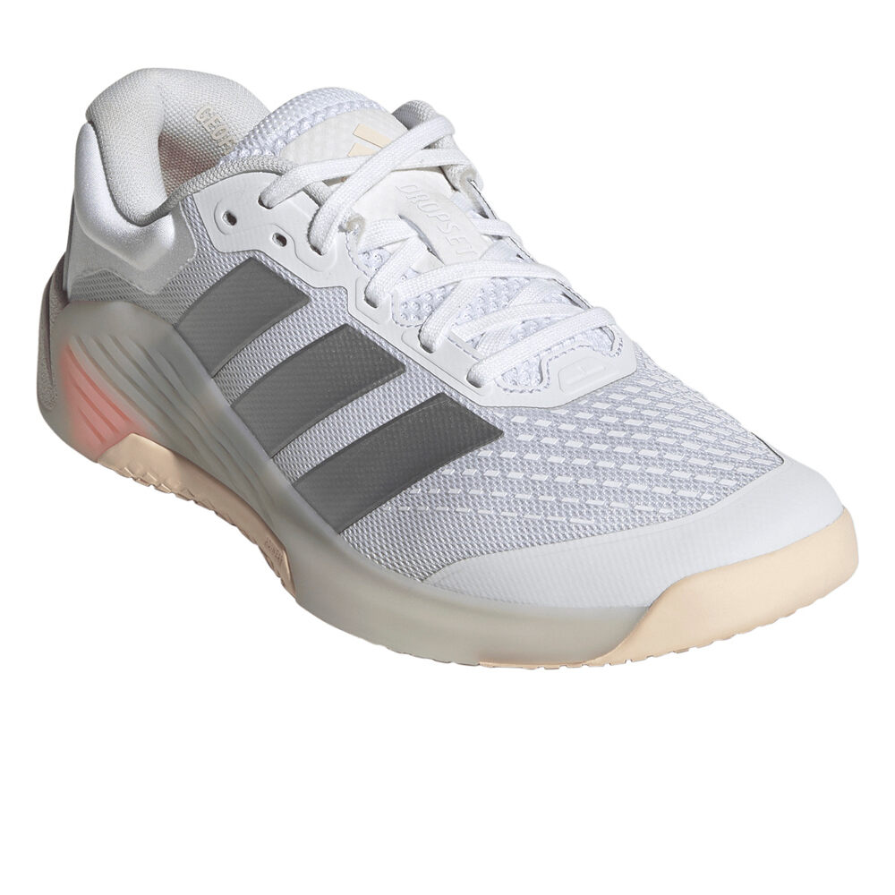 adidas zapatillas fitness mujer DROPSET 4 POWER BLANCO lateral interior