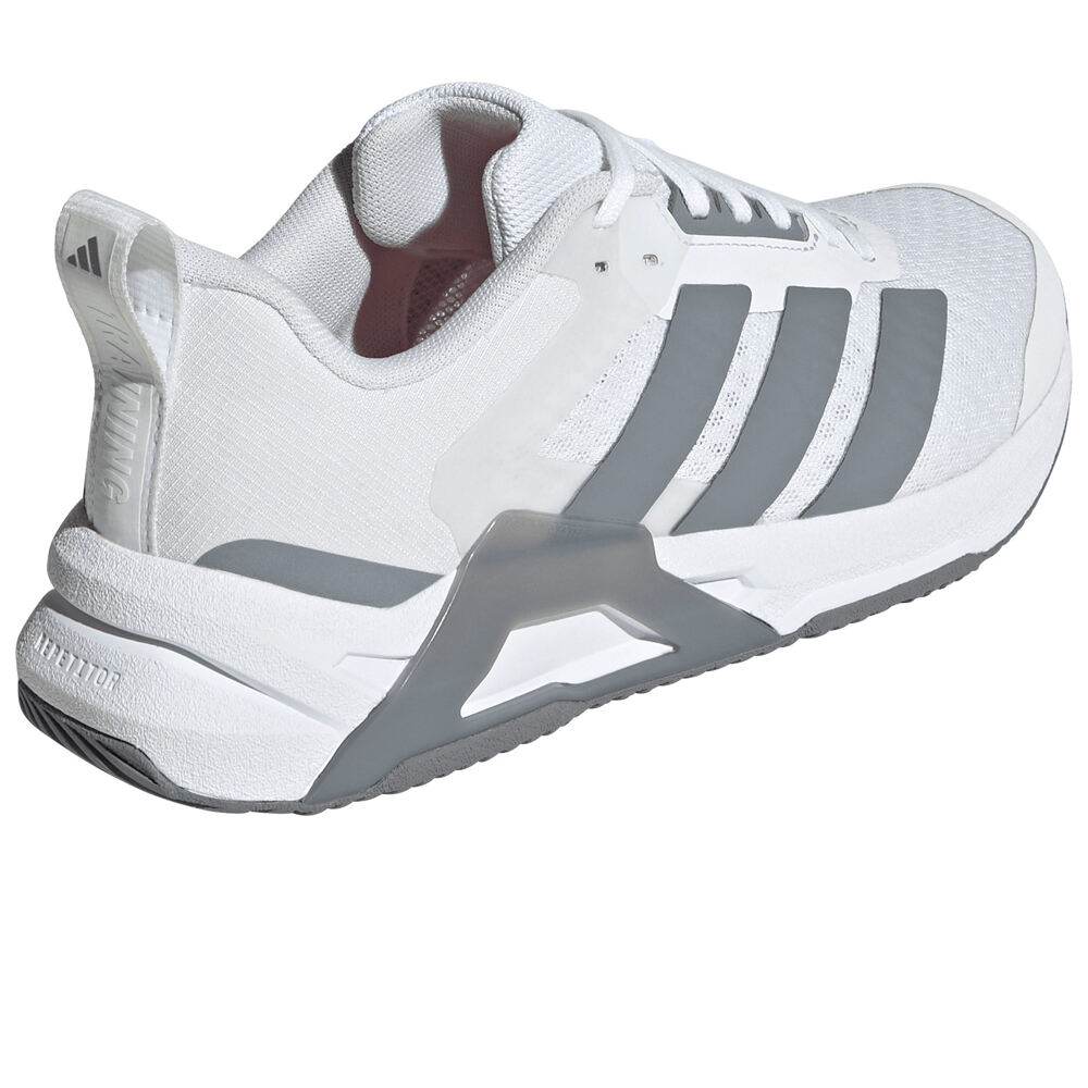 adidas zapatillas fitness mujer DROPSET CONTROL BLANCO vista trasera