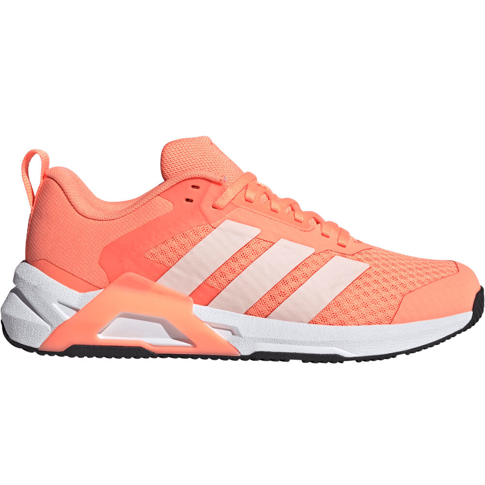 adidas zapatillas fitness mujer DROPSET CONTROL NARANJA lateral exterior