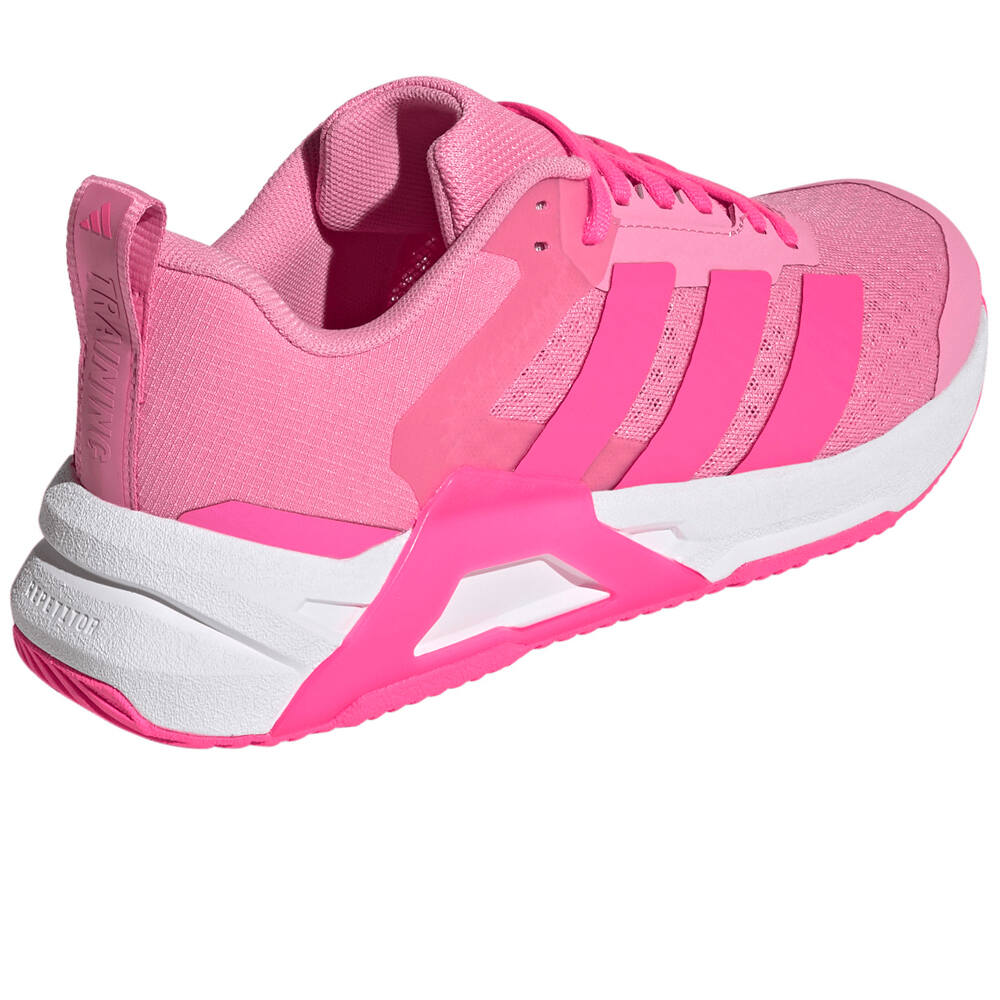 adidas zapatillas fitness mujer DROPSET CONTROL ROSA vista trasera
