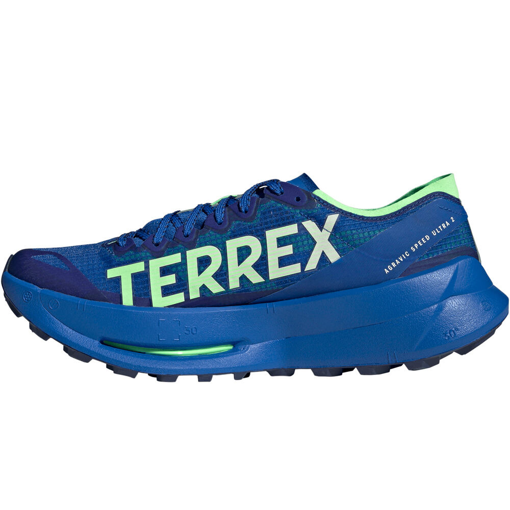 adidas zapatillas trail hombre TERREX AGRAVIC SPEED ULTRA 2 AZUL puntera