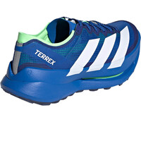 adidas zapatillas trail hombre TERREX AGRAVIC SPEED ULTRA 2 AZUL vista trasera
