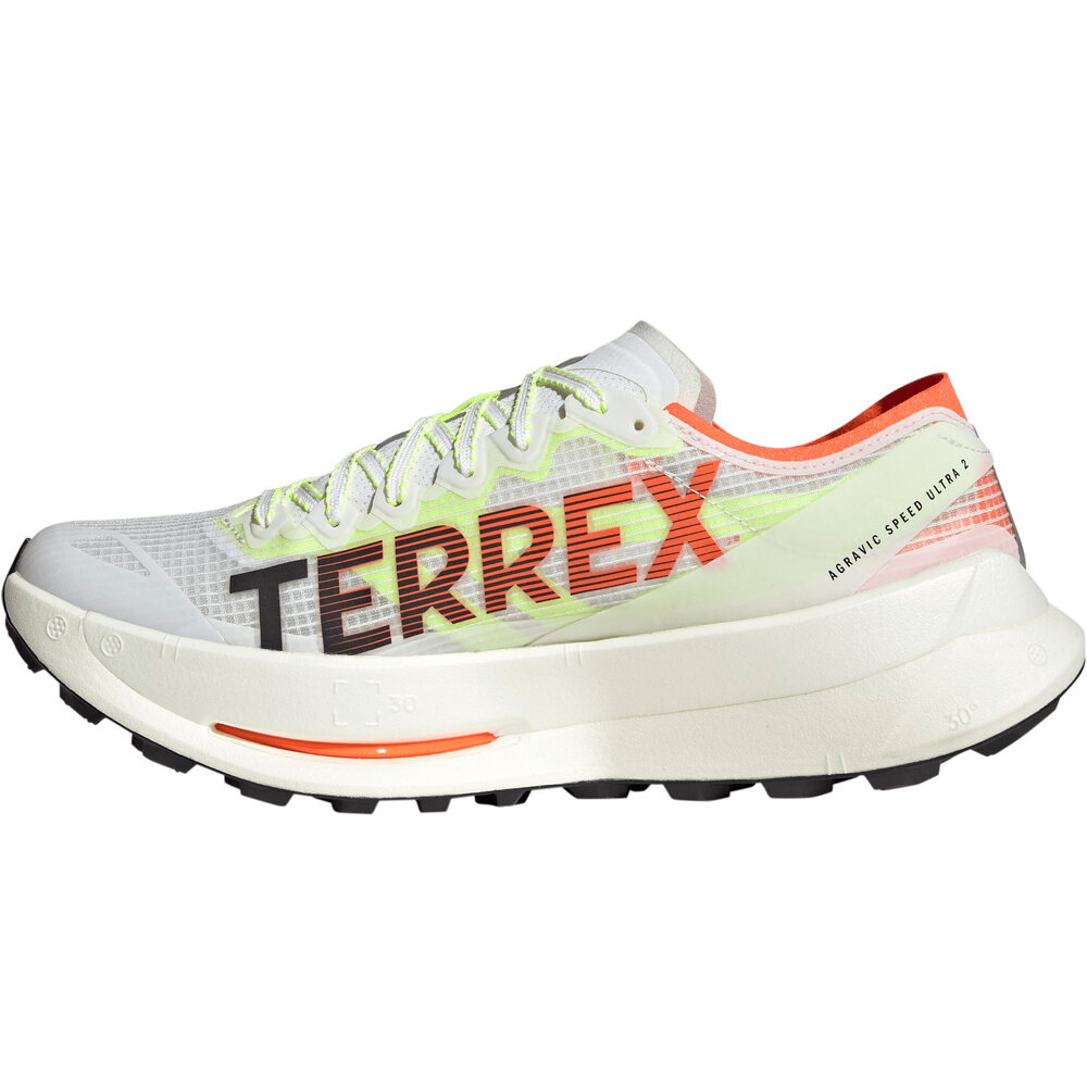 adidas zapatillas trail hombre TERREX AGRAVIC SPEED ULTRA 2 BLANCO puntera