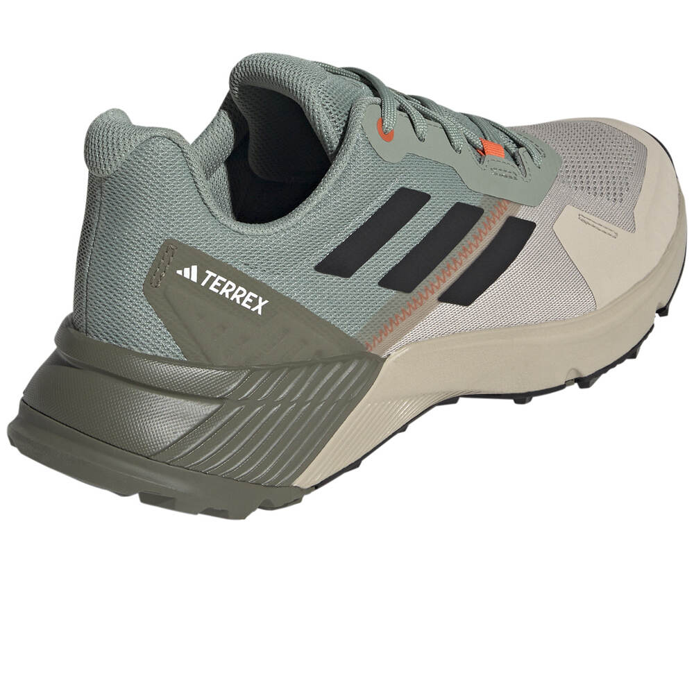 adidas zapatillas trail hombre TERREX SOULSTRIDE VERDE vista trasera