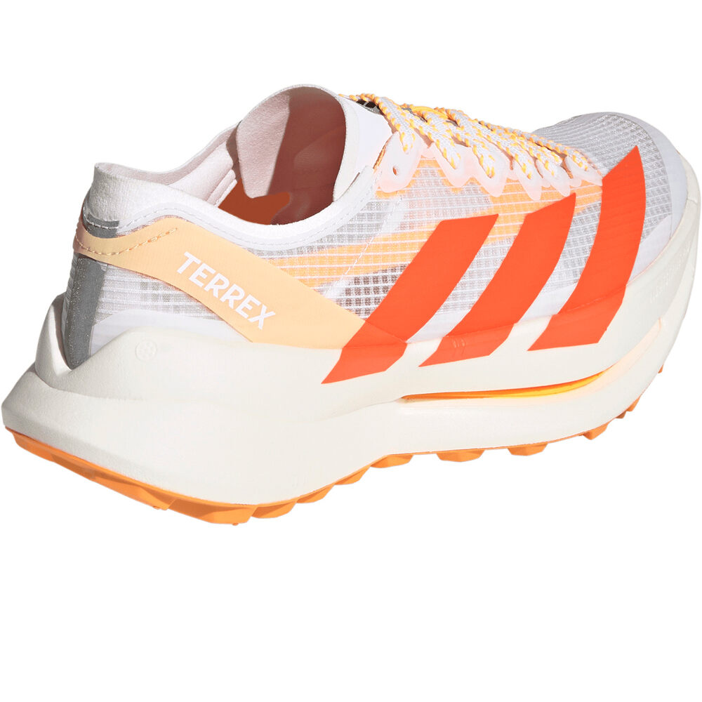 adidas zapatillas trail mujer TERREX AGRAVIC SPEED ULTRA 2 BLANCO vista trasera