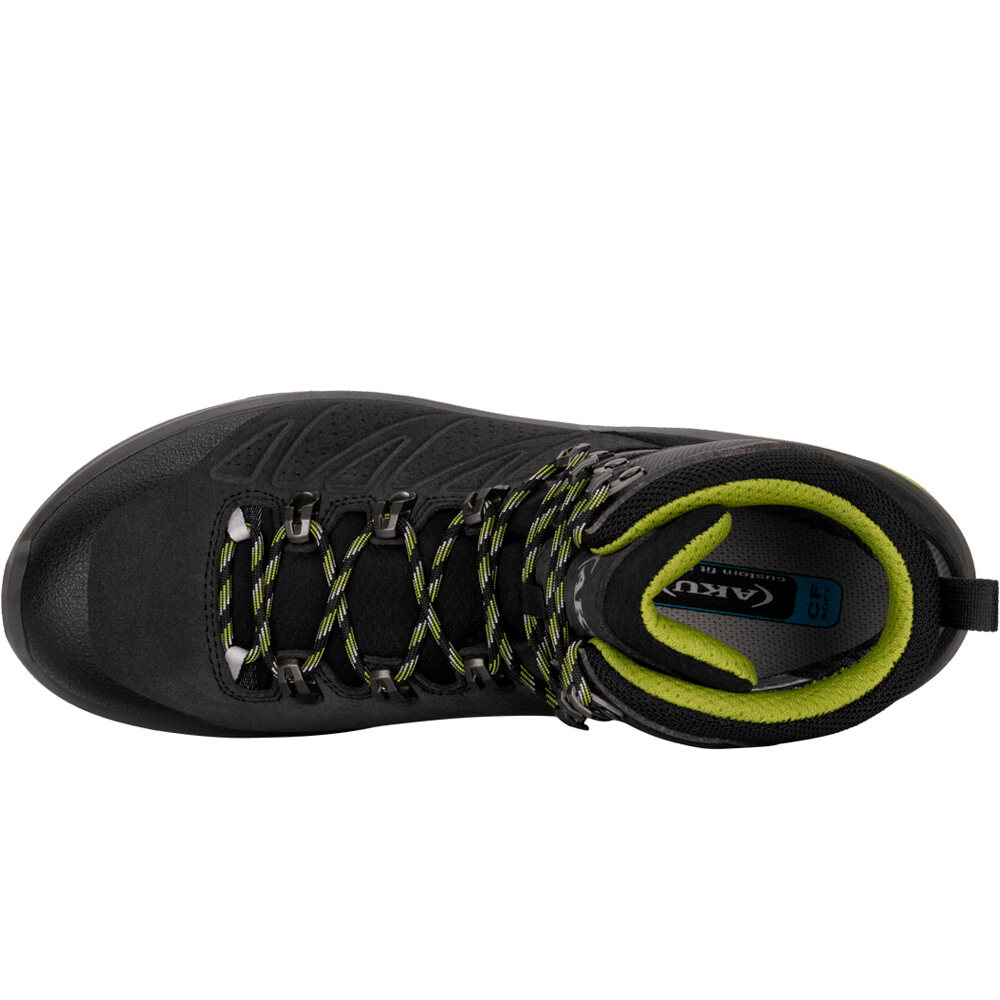 Aku bota montaña cuero hombre ADAPTA SD GORE-TEX GRIS vista superior