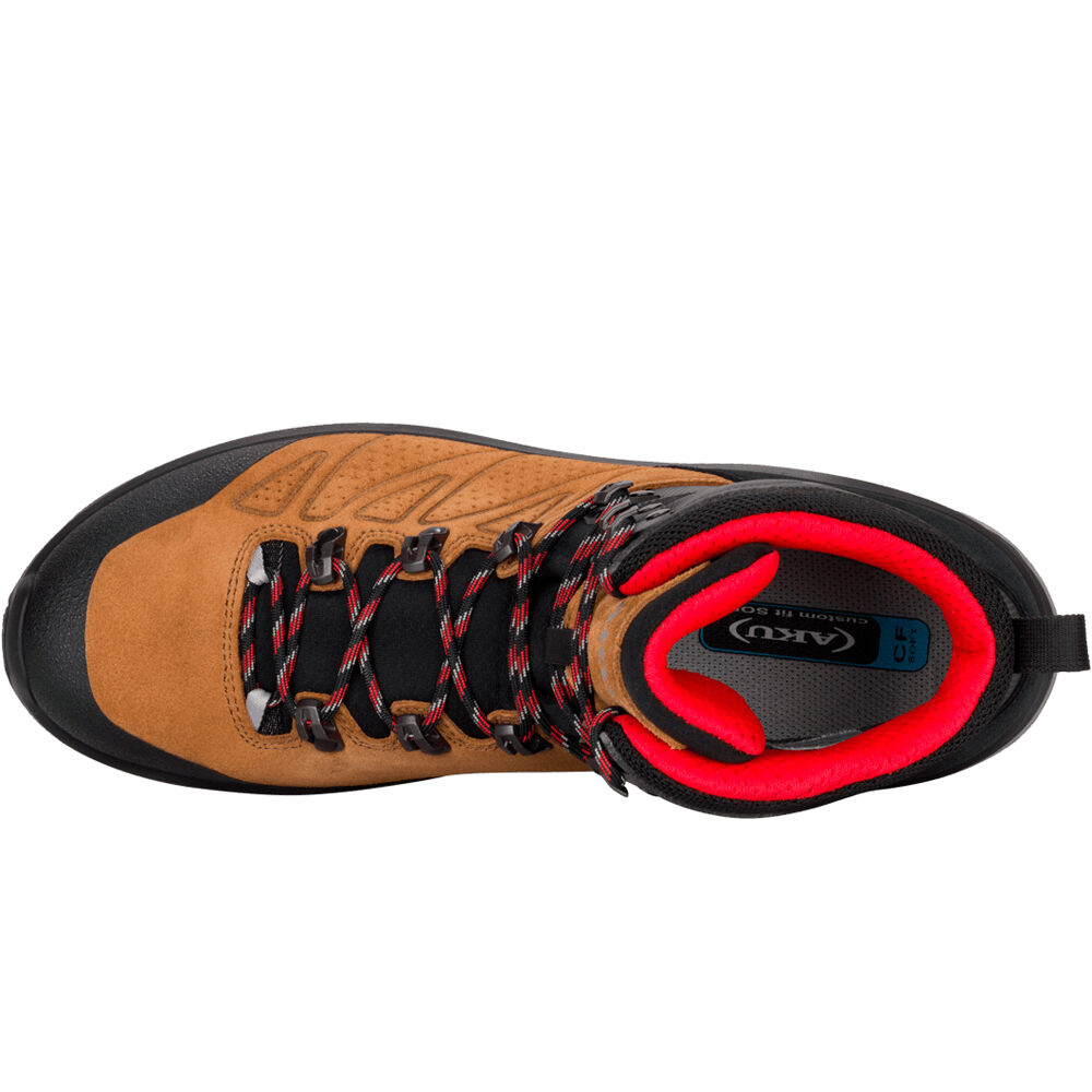 Aku bota montaña cuero hombre ADAPTA SD GORE-TEX MARRON vista superior