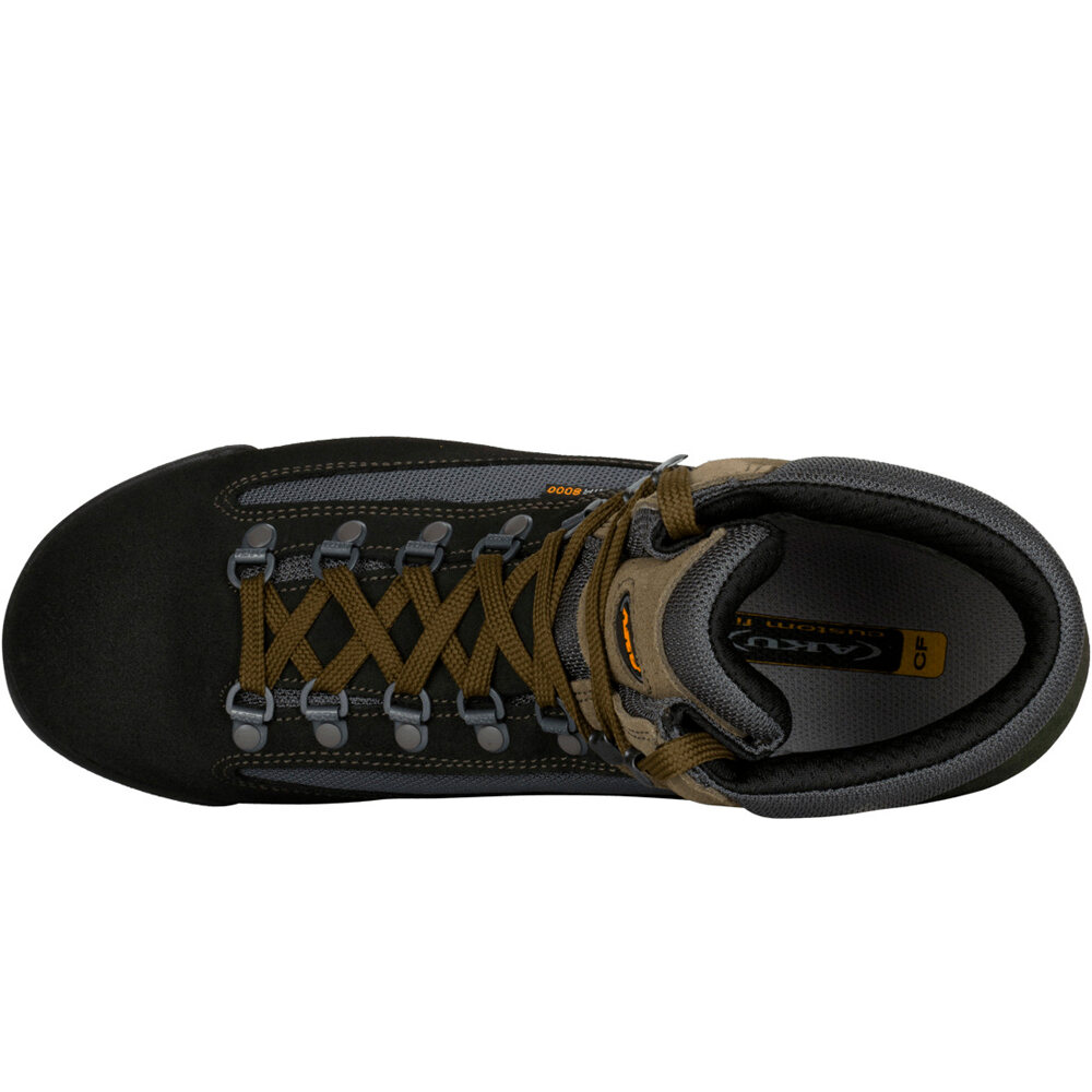 Aku bota montaña cuero hombre SLOPE ORIGINAL GORE-TEX GRIS vista superior