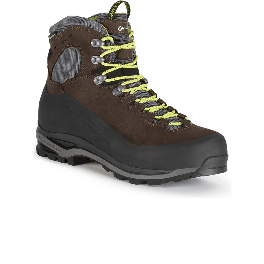 Aku bota montaña cuero hombre SUPERALP V-LIGHT GORE-TEX MARRON lateral interior