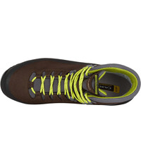 Aku bota montaña cuero hombre SUPERALP V-LIGHT GORE-TEX MARRON vista superior
