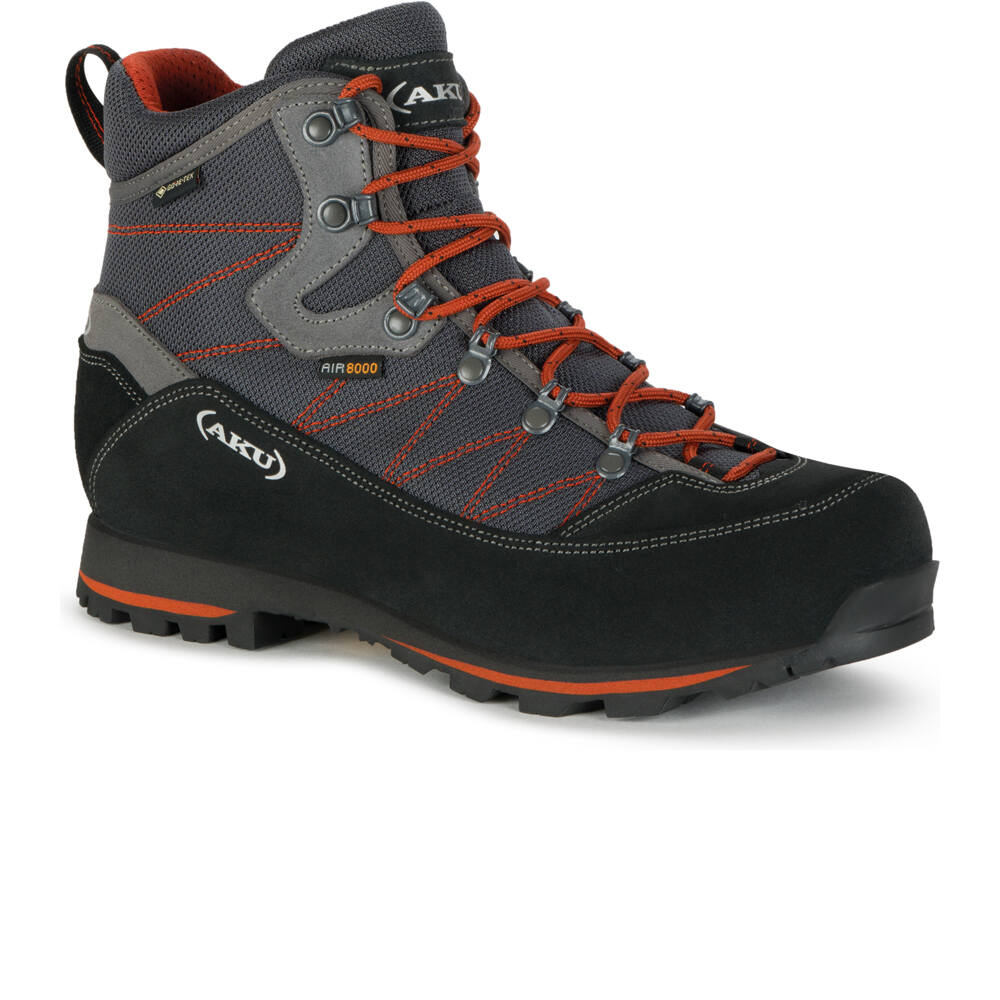 Aku bota montaña cuero hombre TREKKER LITE III GORE-TEX GRIS lateral interior