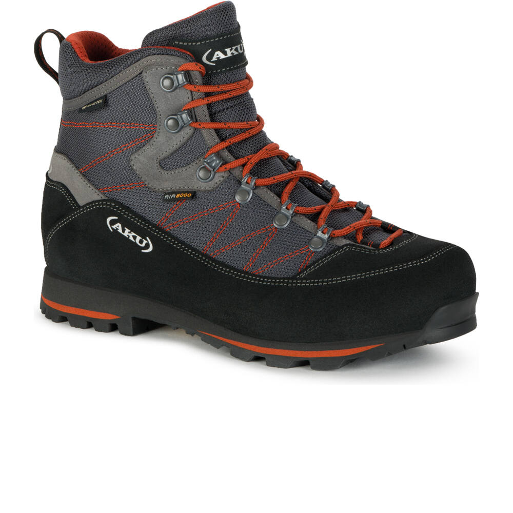 Aku bota montaña cuero hombre TREKKER LITE III WIDE GORE-TEX GRIS lateral interior