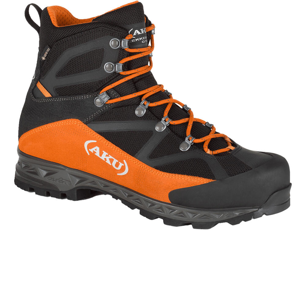 Aku bota montaña cuero hombre TREKKER PRO II GORE-TEX NEGRO lateral interior