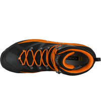 Aku bota montaña cuero hombre TREKKER PRO II GORE-TEX NEGRO vista superior