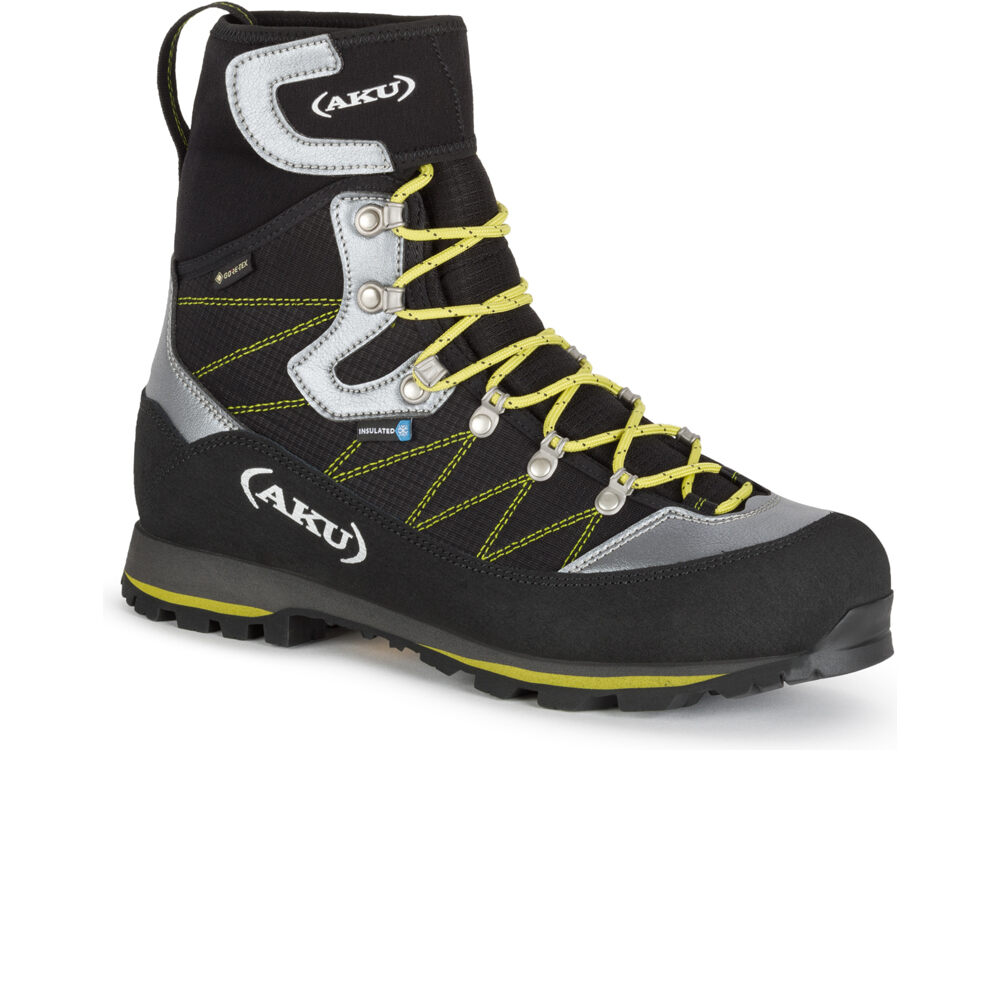 Aku bota montaña cuero hombre TREKKER THERM200 GORE-TEX NEGRO lateral interior