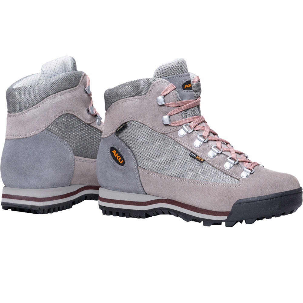 Aku bota montaña cuero mujer ULTRA LIGHT MICRO GORE-TEX GRIS puntera