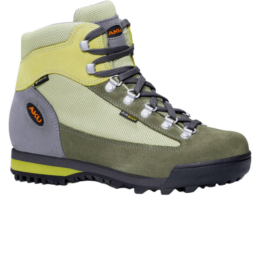 Aku bota montaña cuero mujer ULTRA LIGHT ORIGINAL GORE-TEX VERDE lateral interior
