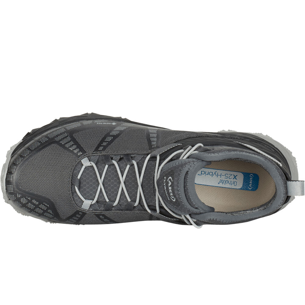 Aku bota trekking mujer FLYROCK MID GORE-TEX NEGRO vista superior